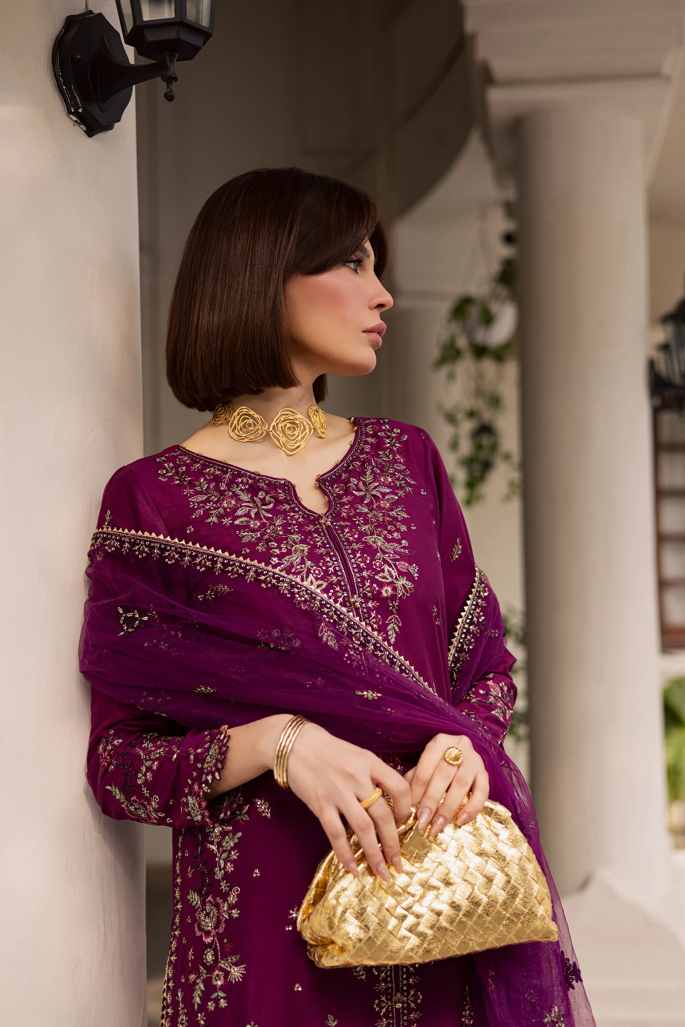 Merissa 3Pc - Festive Embroidered Lawn - Image 5