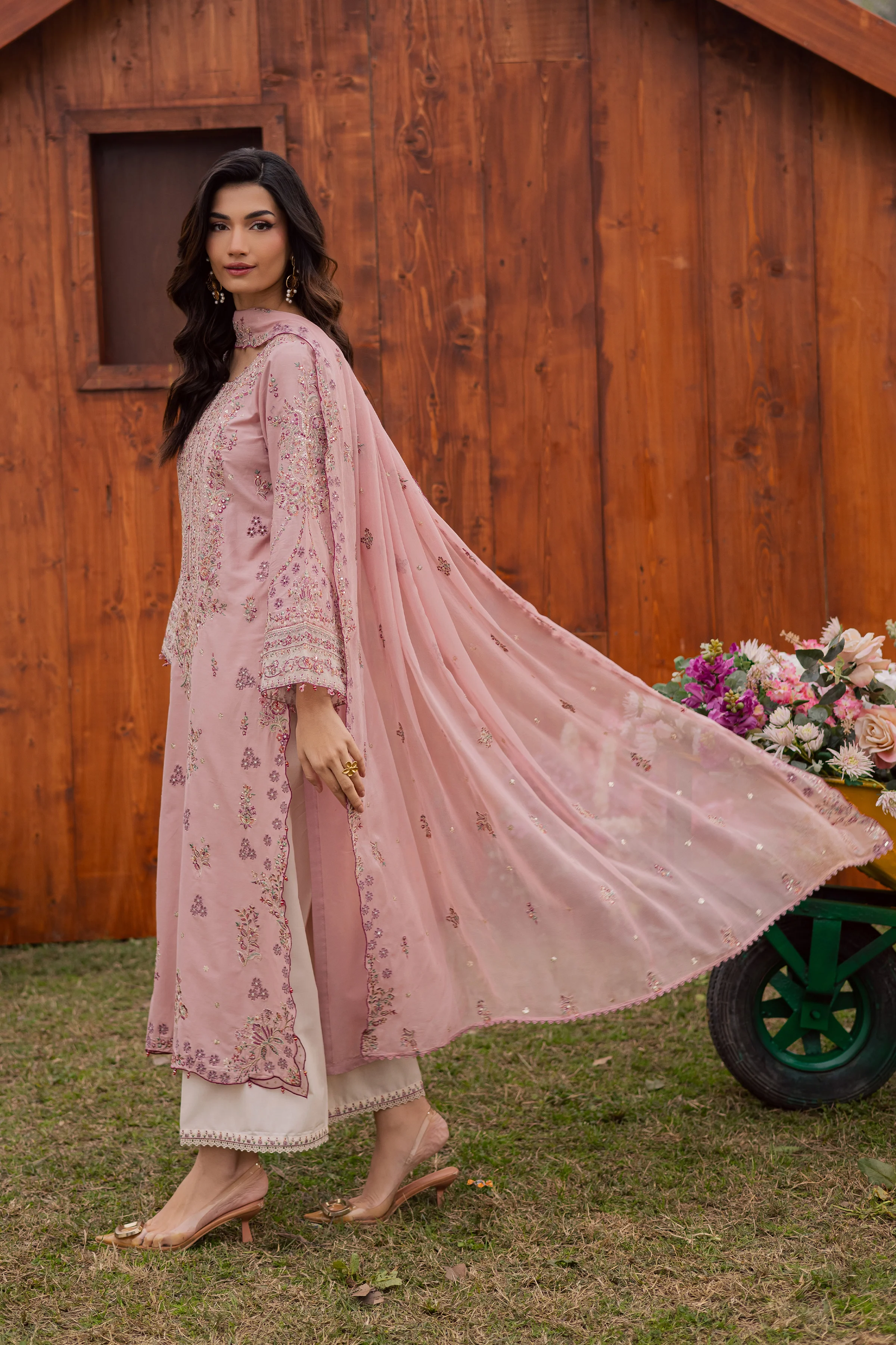 Toska 3Pc - Festive Embroidered Lawn - Image 4