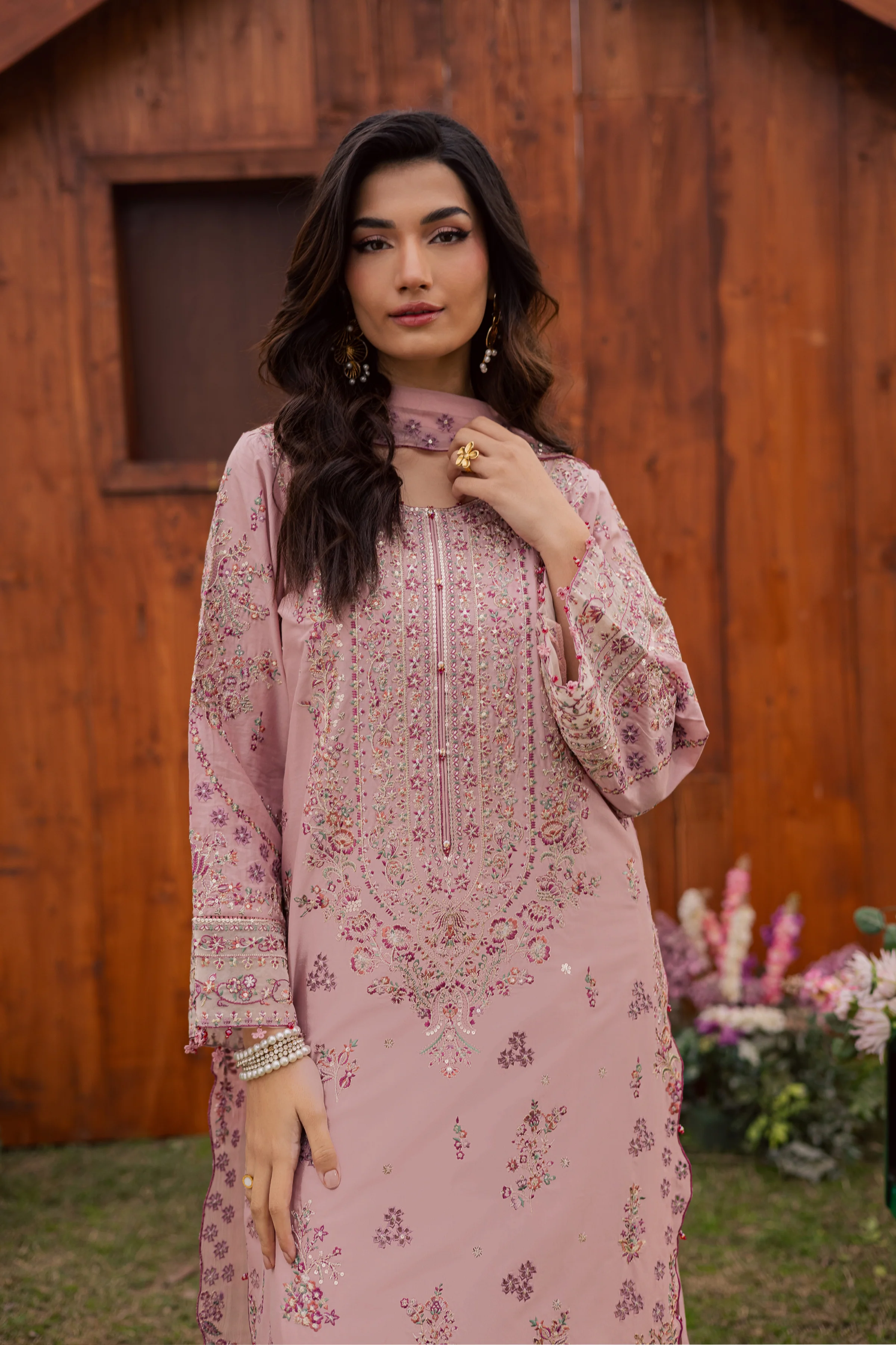 Toska 3Pc - Festive Embroidered Lawn - Image 5